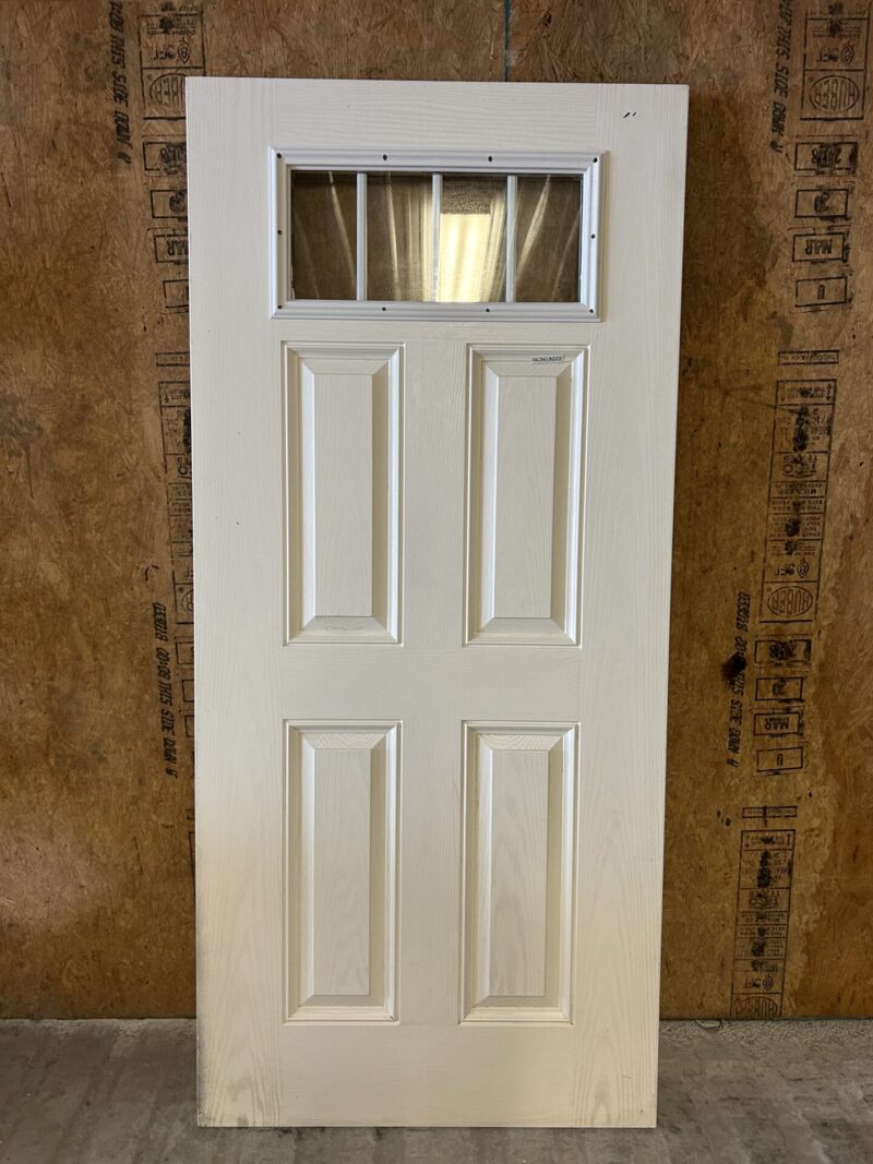 36"x78" Fiberglass 4 Lite Slab Shed Door - Discounted - Image 2