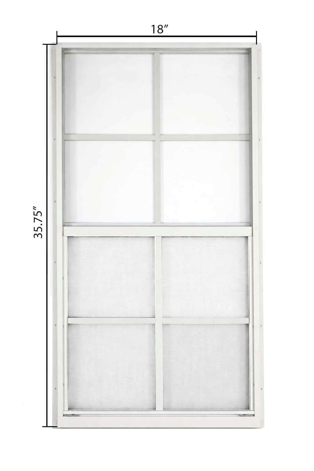 18" x 36" Aluminum Vertical Slider Flush Window - Image 2
