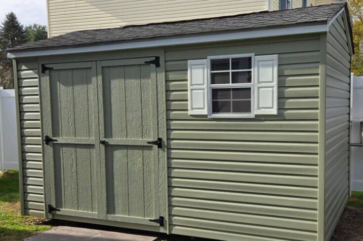 8×12 Storage Shed Siding Repair in Newtown, PA