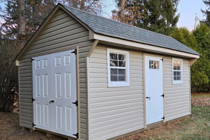 10×16 Storage Shed Siding Repair in Lansdale, PA