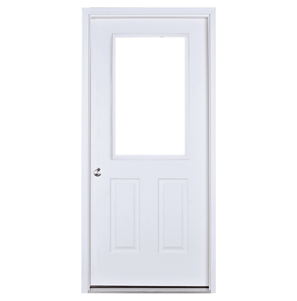 36" Fiberglass 1 Lite Prehung Door