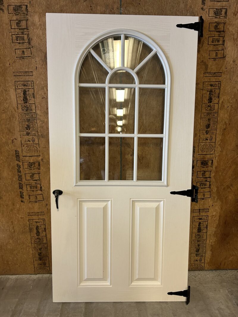 36"x72" Fiberglass 11 Lite Slab Shed Door - Discounted
