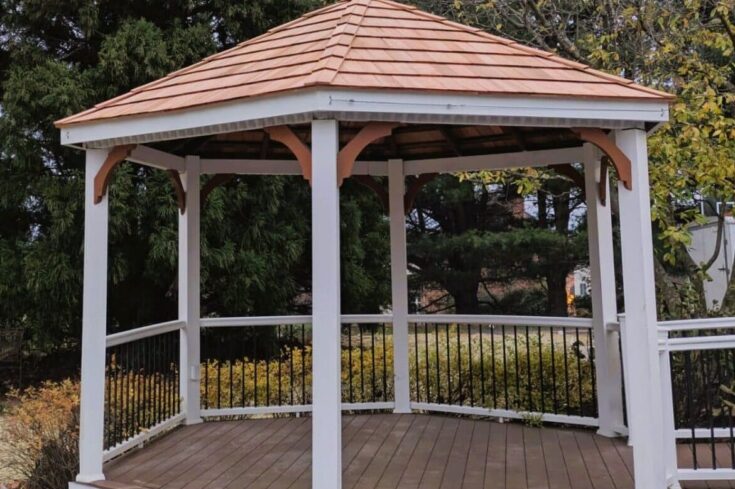 Hexagon Gazebo Roof Repair in West Chester, PA