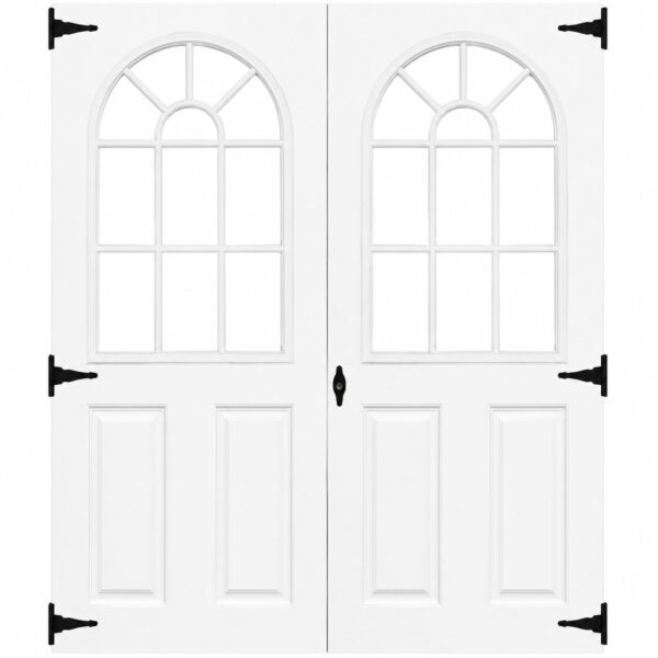 60" Fiberglass 11 Lite Slab Shed Doors