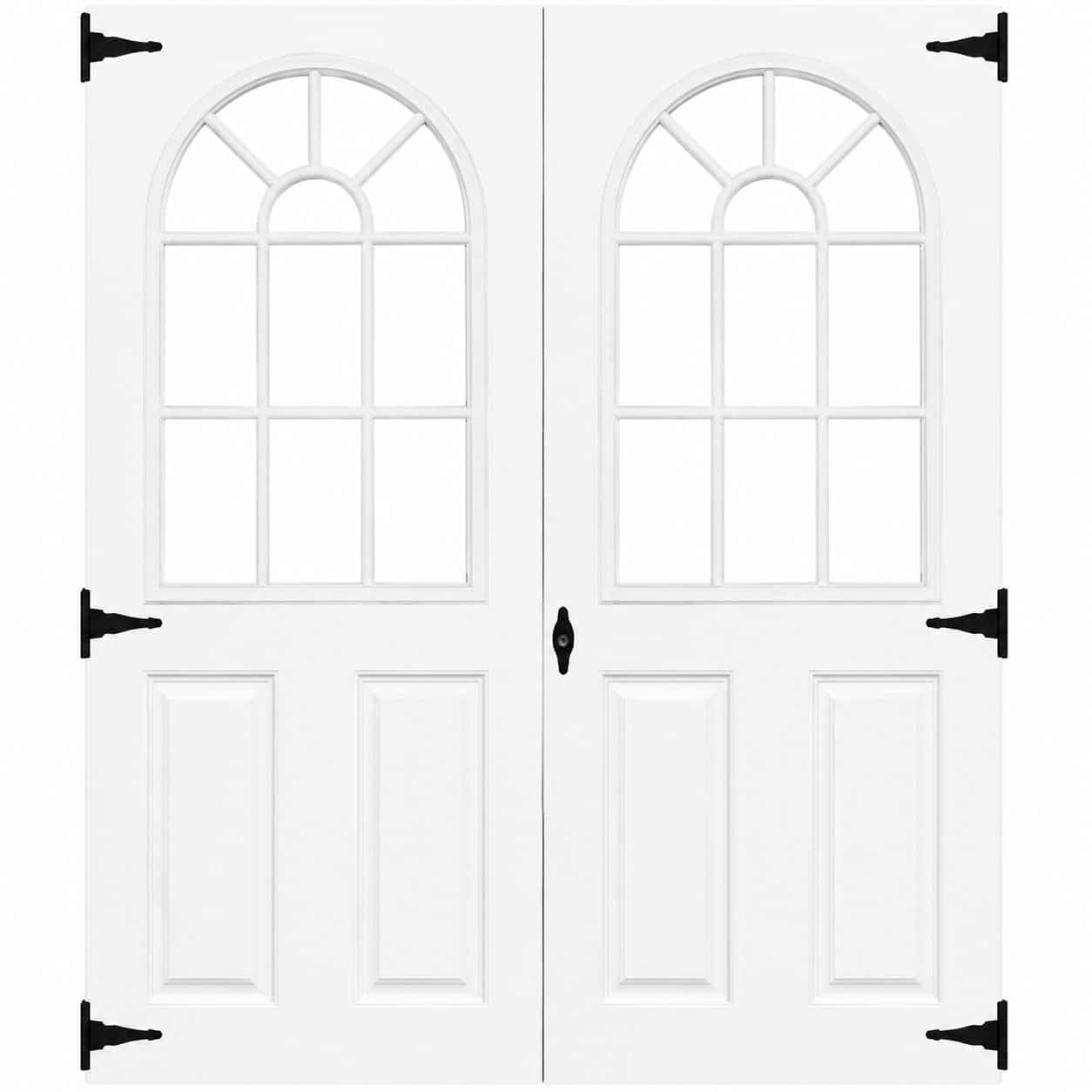 60" Fiberglass 11 Lite Slab Shed Doors