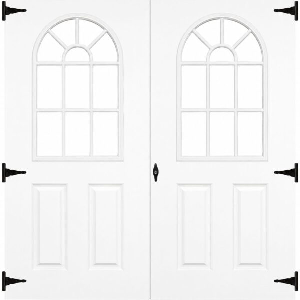 72" Fiberglass 11 Lite Slab Shed Doors