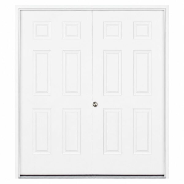 64" Fiberglass 6 Panel PreHung Doors