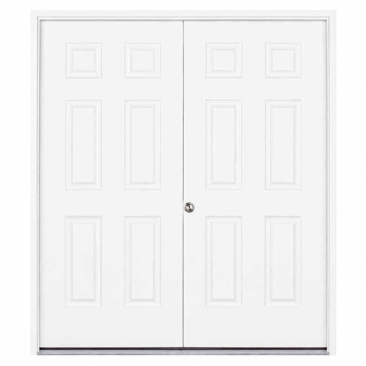 72" Fiberglass 6 Panel PreHung Doors