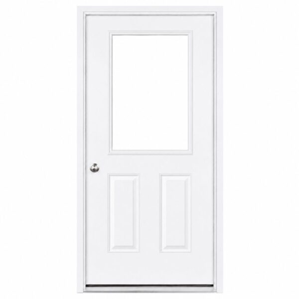 36" Fiberglass 1 Lite Prehung Door