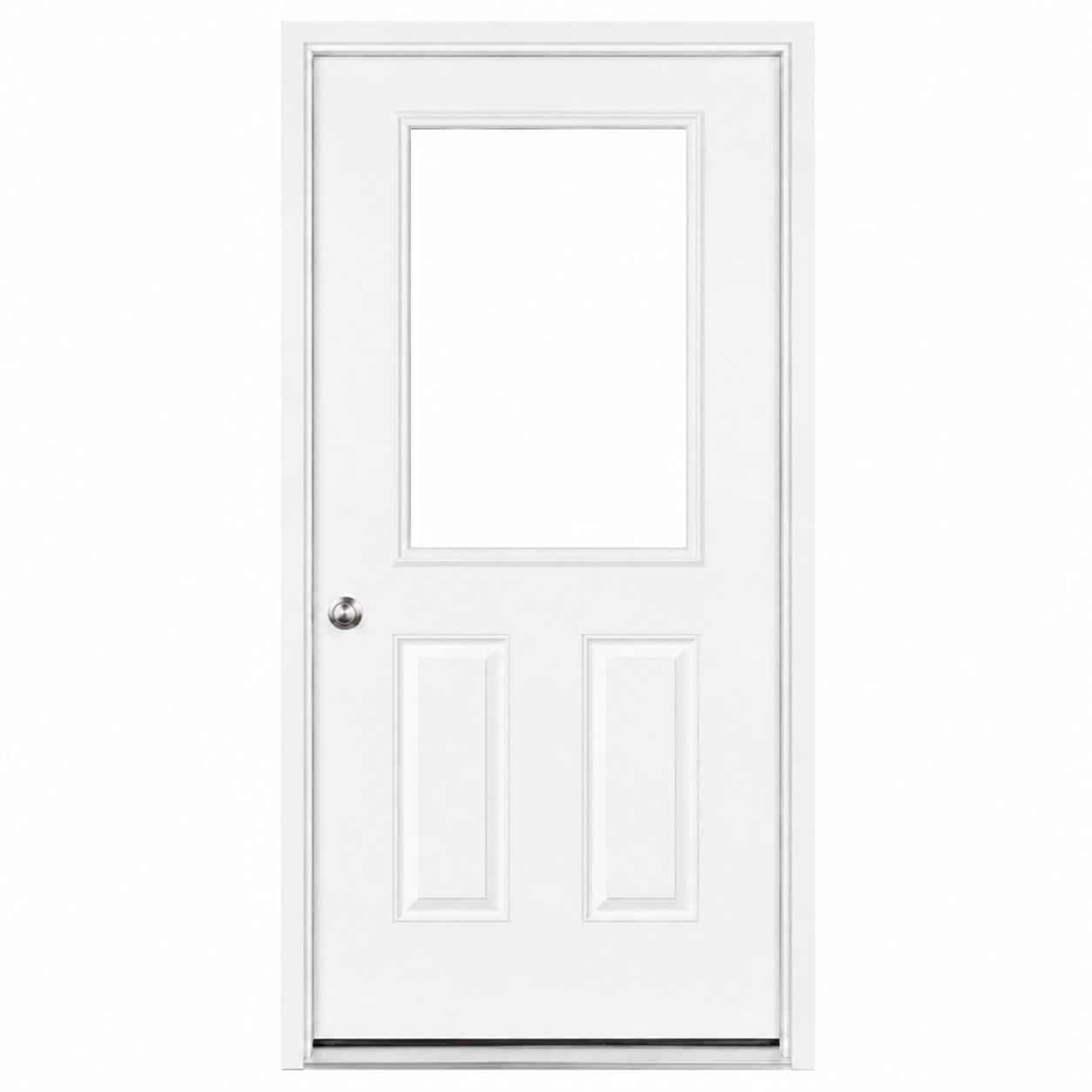 32" Fiberglass 1 Lite Prehung Door