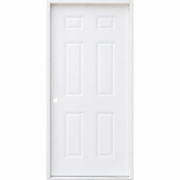 36" Fiberglass 6 Panel PreHung Door
