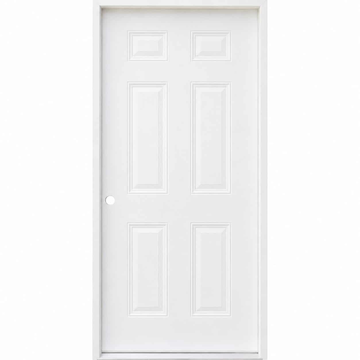 36" Fiberglass 6 Panel PreHung Door