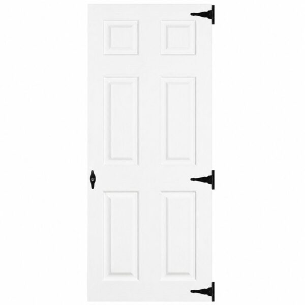 30" Fiberglass 6 Panel Slab Shed Door