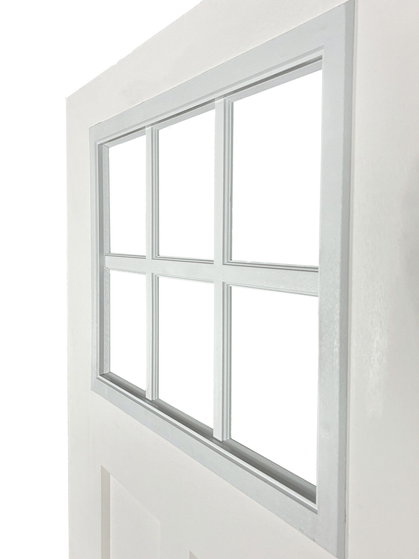 60" Fiberglass Craftsman 6 Lite Slab Shed Doors - Image 2