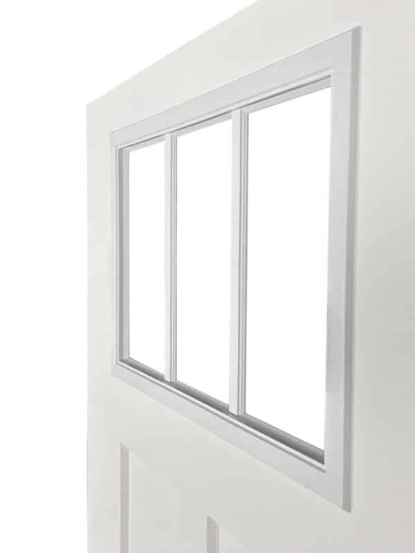 Alternative view of 60" Fiberglass Craftsman 3 Lite Slab Shed Doors