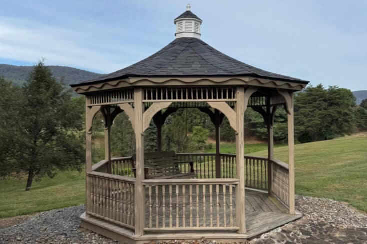 12′ Octagon Gazebo Roof Repair in Carlisle, PA