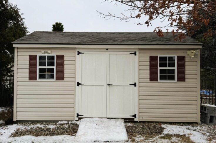 10×16 Storage Roof Repair in Blandon, PA