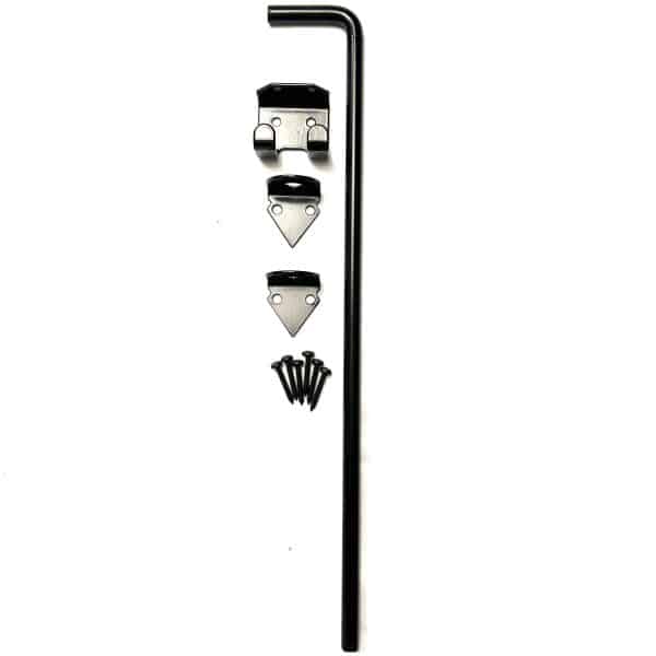 18" Black Cane Bolts