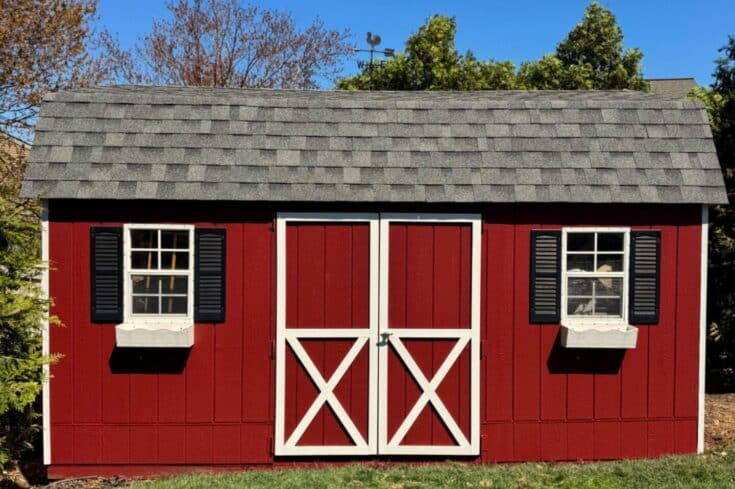 12×16 Storage Shed Siding Repair in Allentown, PA