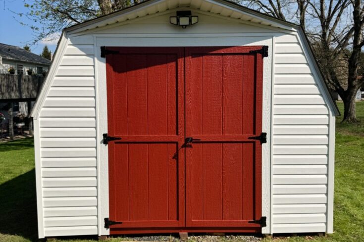 10×16 Storage Shed Siding Repair in Boyerstown, PA