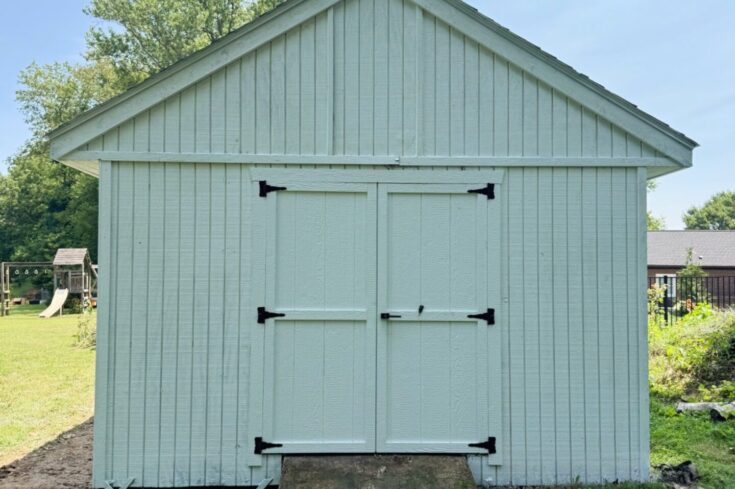12×16 Storage Shed Siding Repair in Baldwin, MD