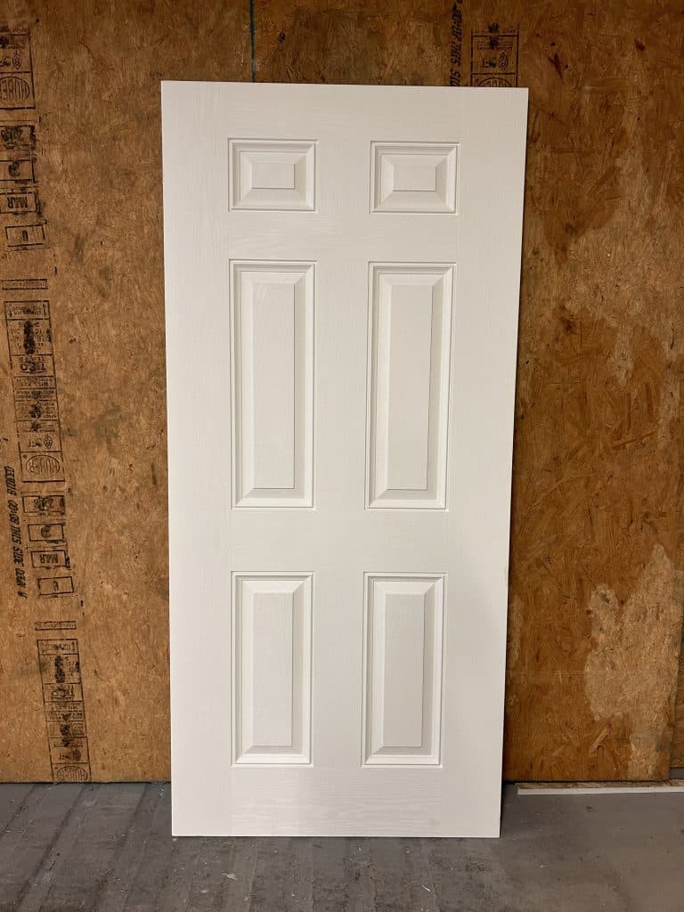 36" x 78" Fiberglass 6 Panel Slab Shed Door Shed Repair LLC