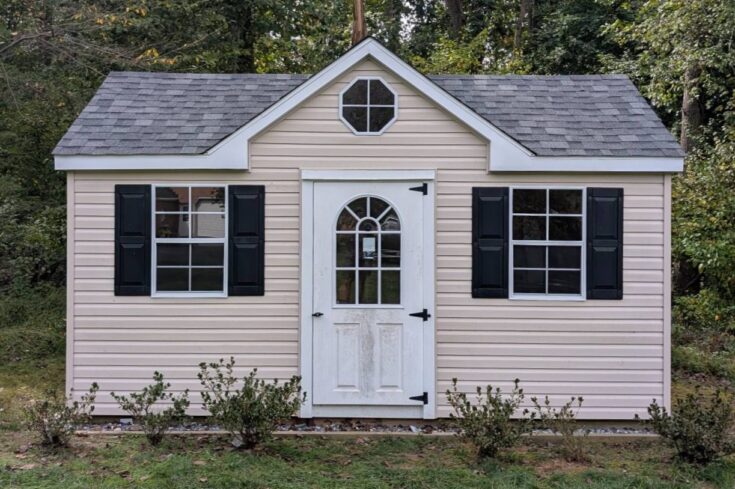 10×16 Storage Shed Storm Damage in Churchville, MD