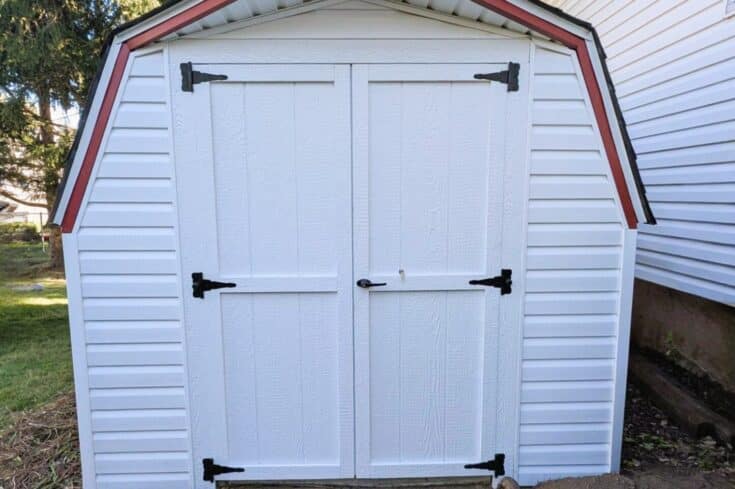 8×12 Storage Shed Siding Repair in Downingtown, PA