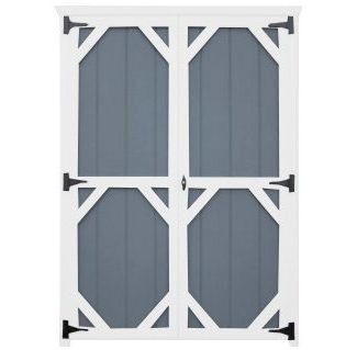 48" Colonial Style Wooden Double Shed Door