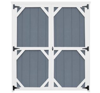 60" Colonial Style Wooden Double Shed Door