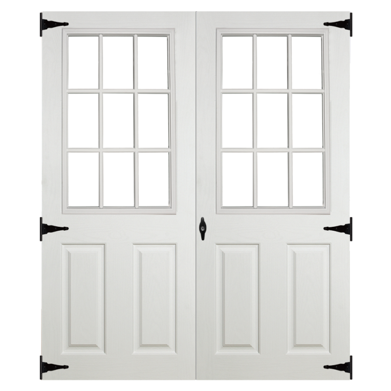 Fiberglass Slab Lite 4ft 6in Double Door For Sheds