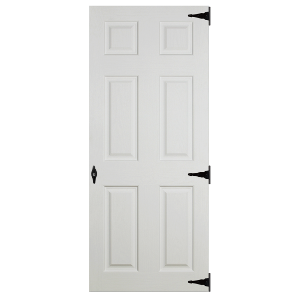27" Fiberglass 6 Panel Slab Shed Door