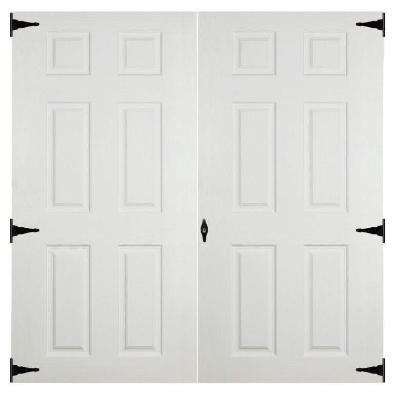 72" Fiberglass 6 Panel Slab Shed Doors Shed Repair LLC