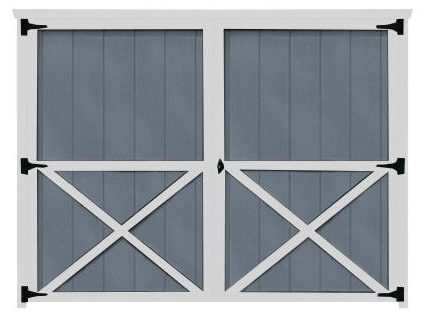 96" Traditional Style Wooden Double Shed Door