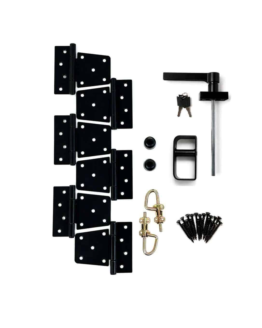 60" Fiberglass Craftsman 6 Lite Slab Shed Doors - Image 5