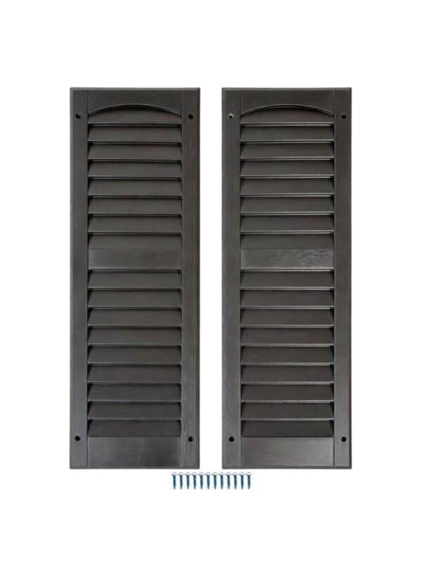 9" x 22" Louvered Vinyl Shutters