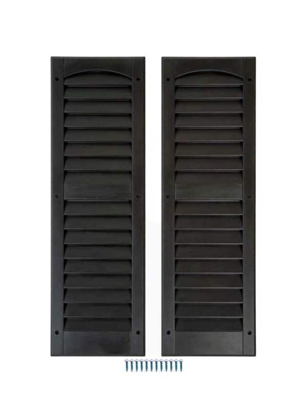 9" x 27" Louvered Vinyl Shutters