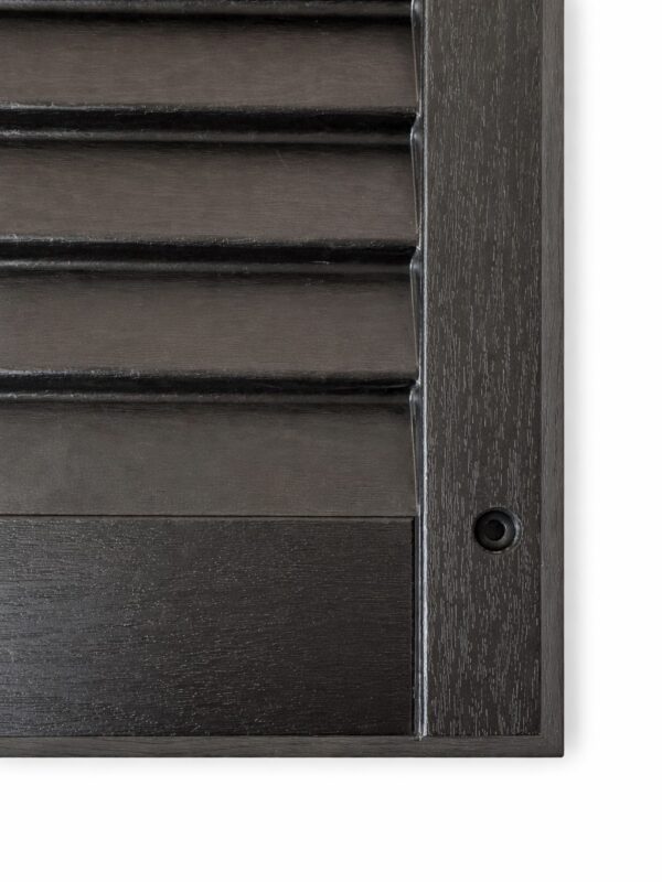 Alternative view of 9" x 36" Louvered Vinyl Shutters